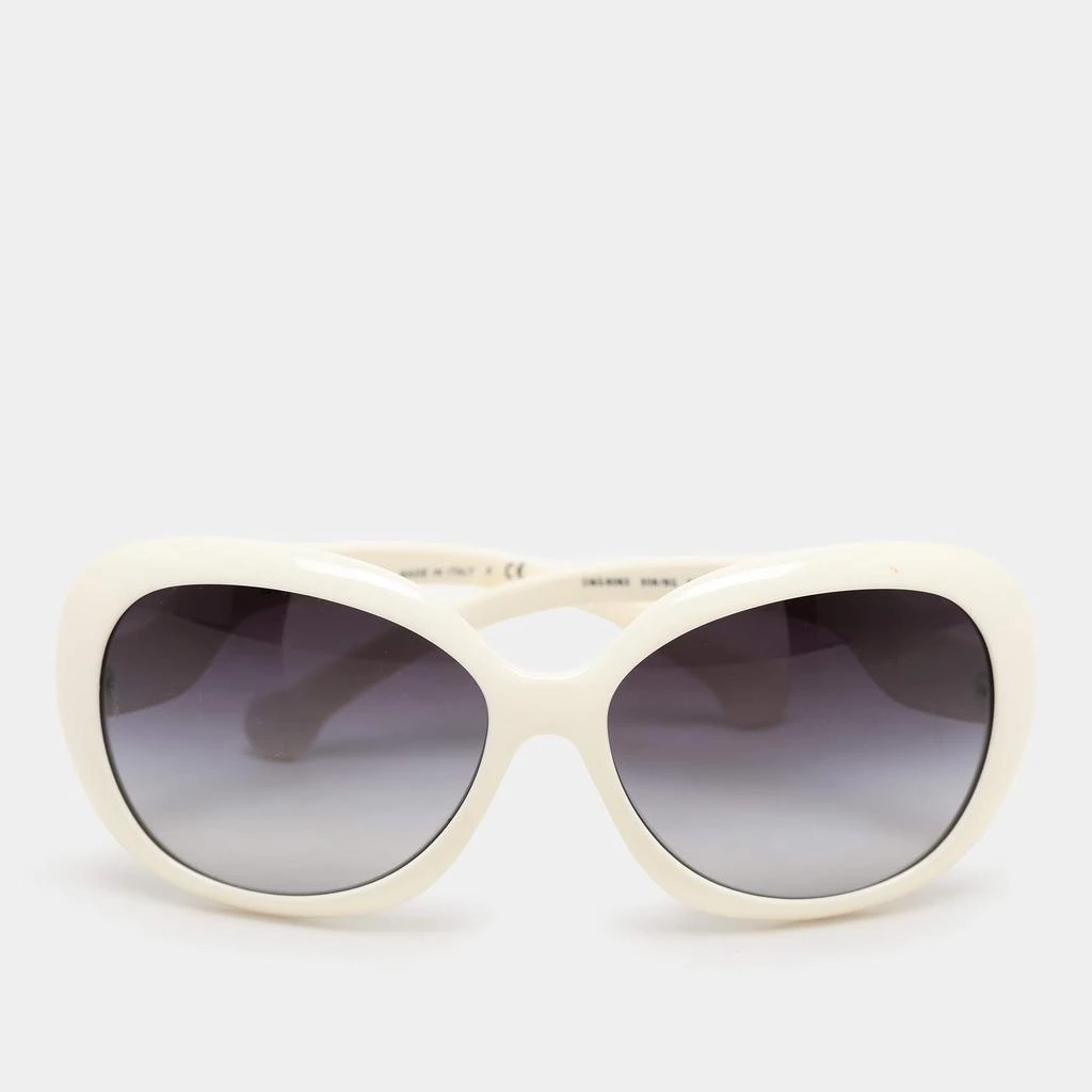D&G White Acetate 8063 Round Sunglasses – On Sale Now with  display picture 1