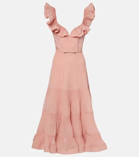 Zimmermann Ruffled pleated midi dress 1