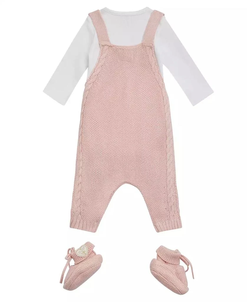 GUESS GUESS Baby Girl Bodysuit, Sweater Coverall and Bootie, 3-Piece Set 2
