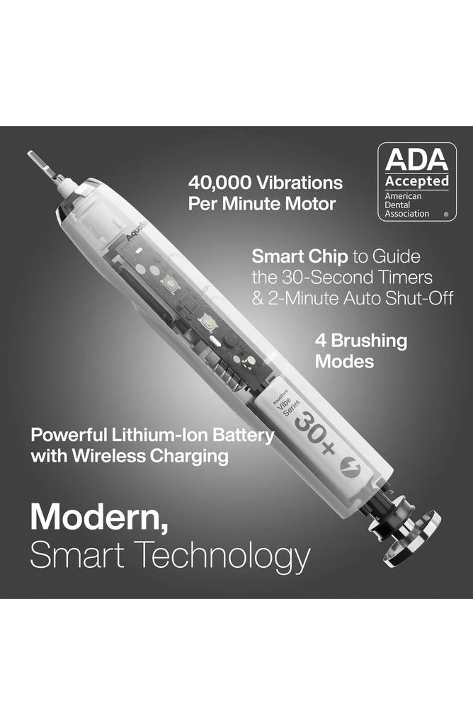 AquaSonic Vibe Series Ultra-Whitening Toothbrush & Aqua Flosser Set 3