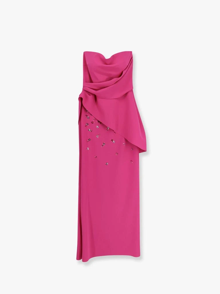 Chiara Boni Taro jersey long dress with sequins 1