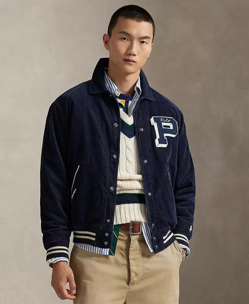 Ralph Lauren Men's Corduroy Letterman Jacket 1
