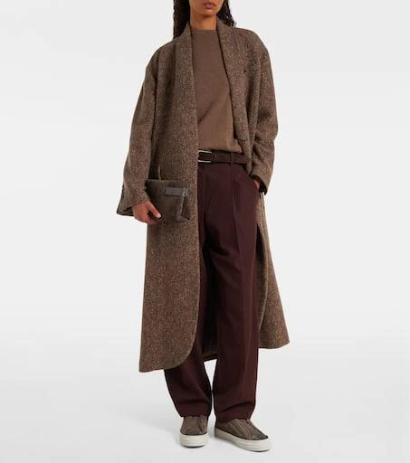 Brunello Cucinelli Monili suede slip-on shoes 3