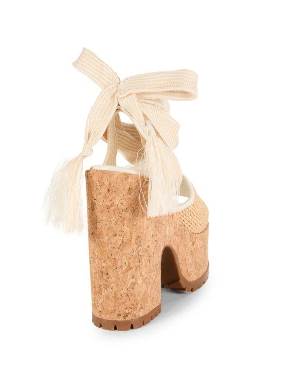 Jimmy Choo Gal Logo Tie Sandals 3