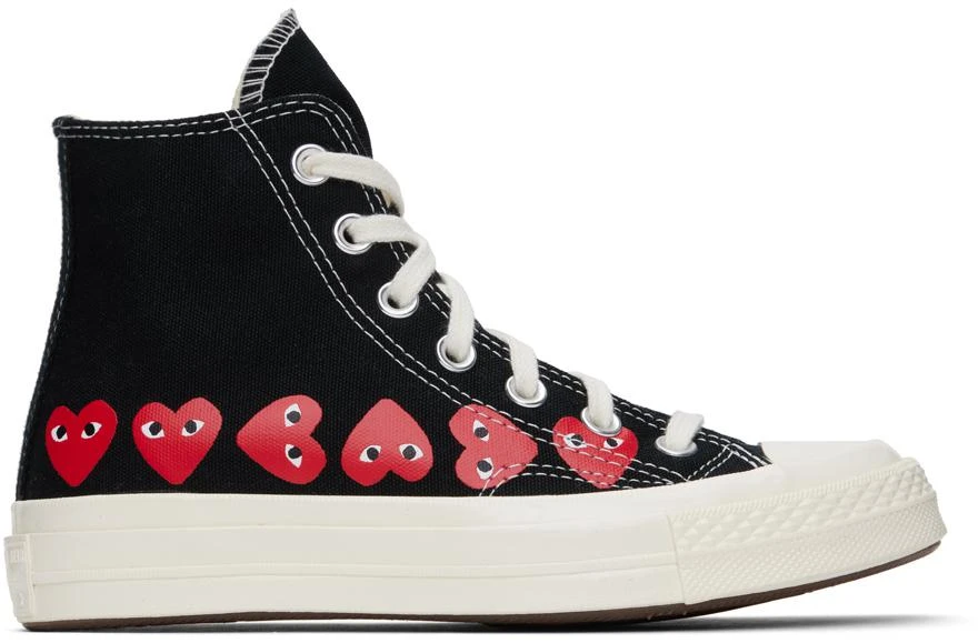 Comme des Garcons Black Converse Edition Chuck 70 Multi Heart Sneakers