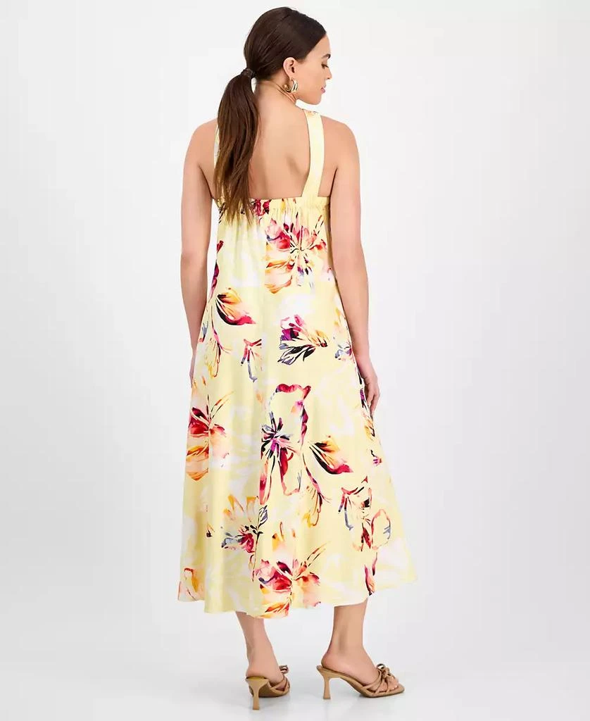 INC International Petite Linen-Blend Floral Halter Maxi Dress, Exclusively at Macy's 4