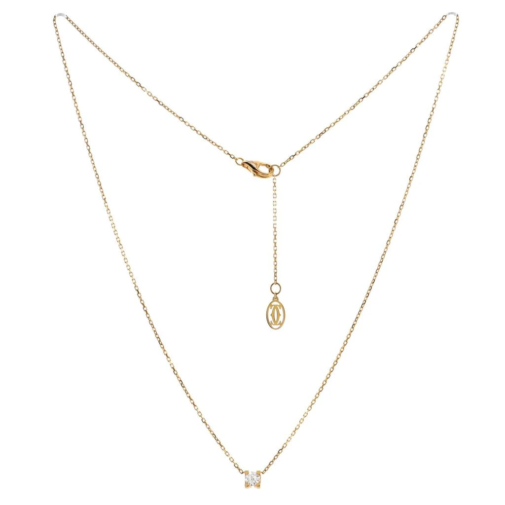 Cartier C de  Necklace 18K Rose Gold and Diamond 0.10-0.19CT 3