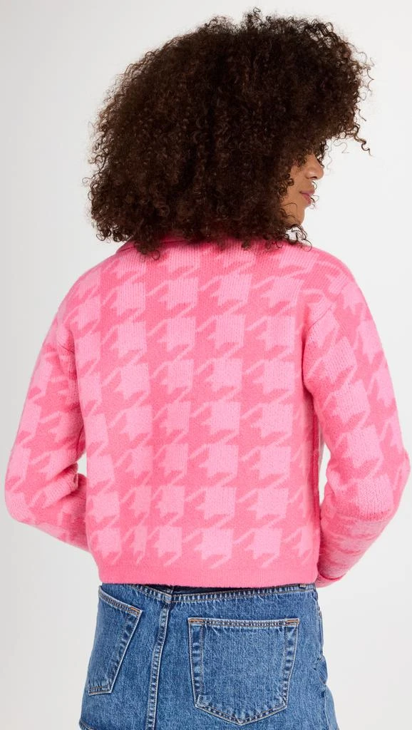 English Factory Knitted Houndstooth Cardigan 2