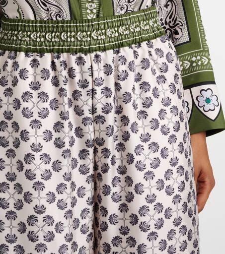 LA DOUBLE J Printed silk twill palazzo pants 4