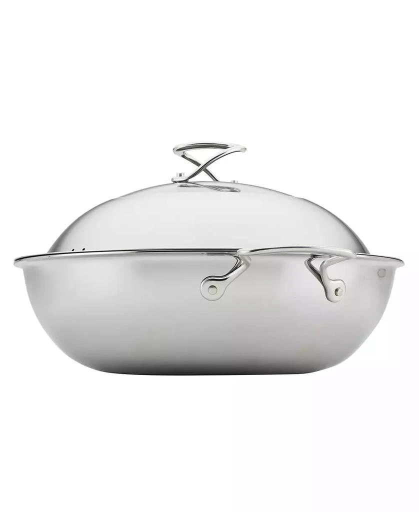 Circulon Clad Stainless Steel 14" Induction Wok with Glass Lid and Hybrid Steelshield and Non-stick Technology 7