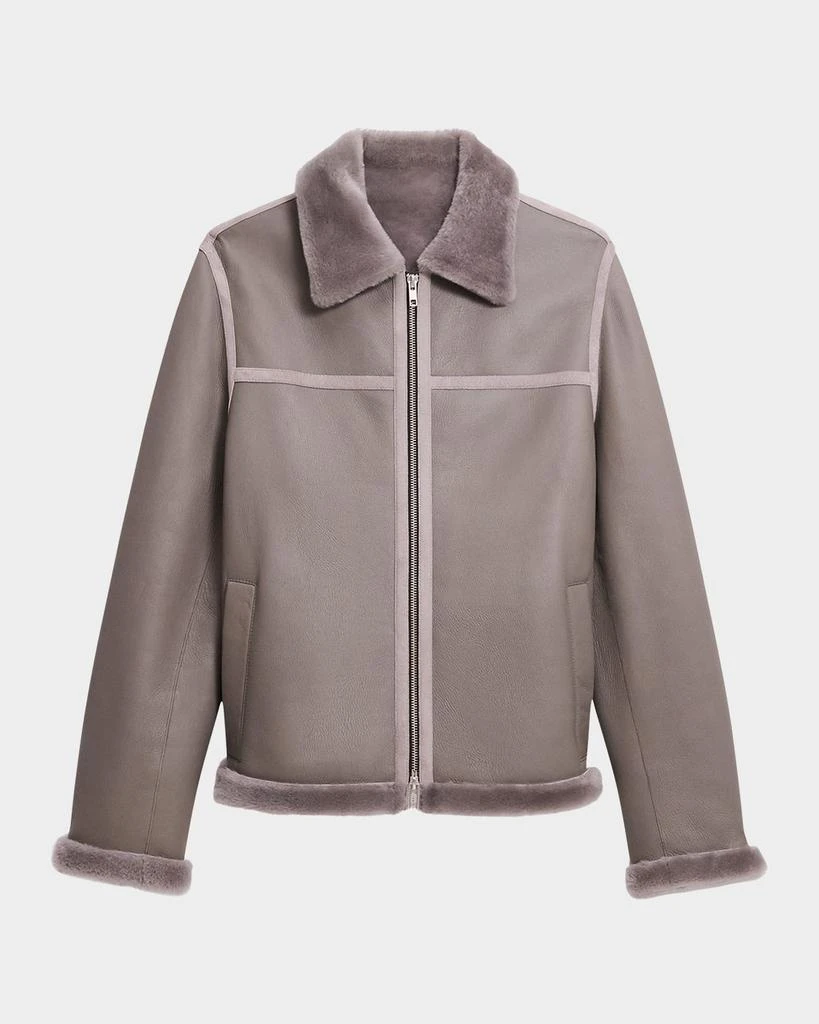 Theory A-Line Shearling Jacket 1