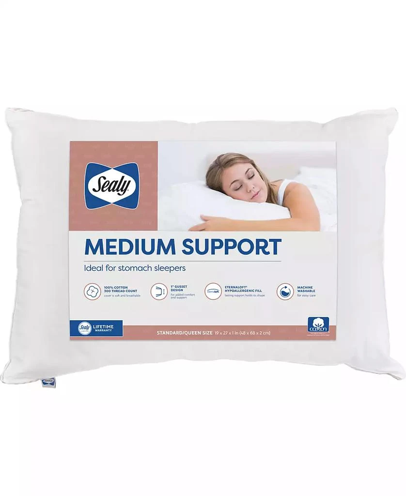 Sealy Medium Support Stomach Sleep Pillow