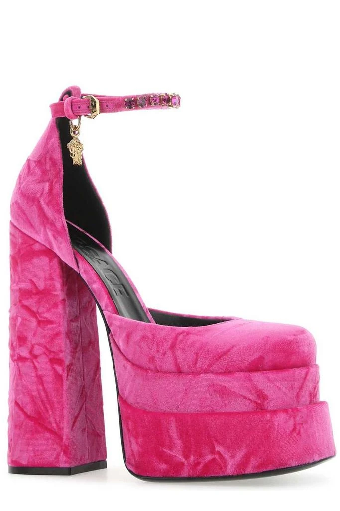 Versace Versace Medusa Aevitas Embellished Platform Pumps 2