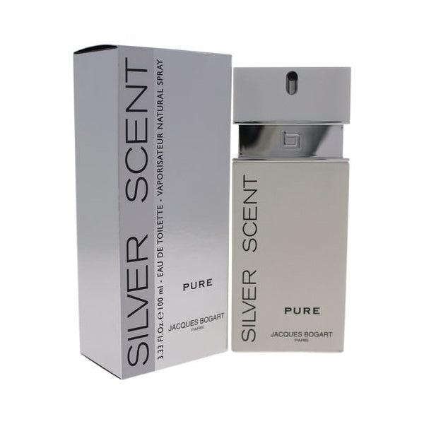 JACQUES BOGART Silver Scent Pure for Men Eau de Toilette Spray 3.4 oz