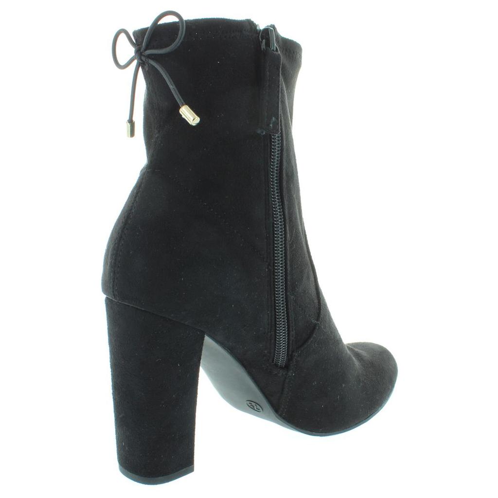 Material Girl Ali Womens Solid Back Tie Ankle Boots