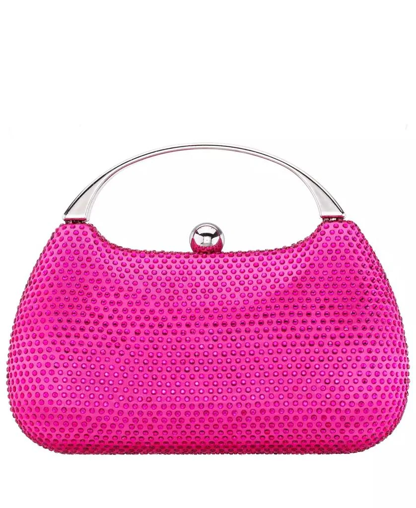 Nina Crystal Minaudiere with Metal Handle 10