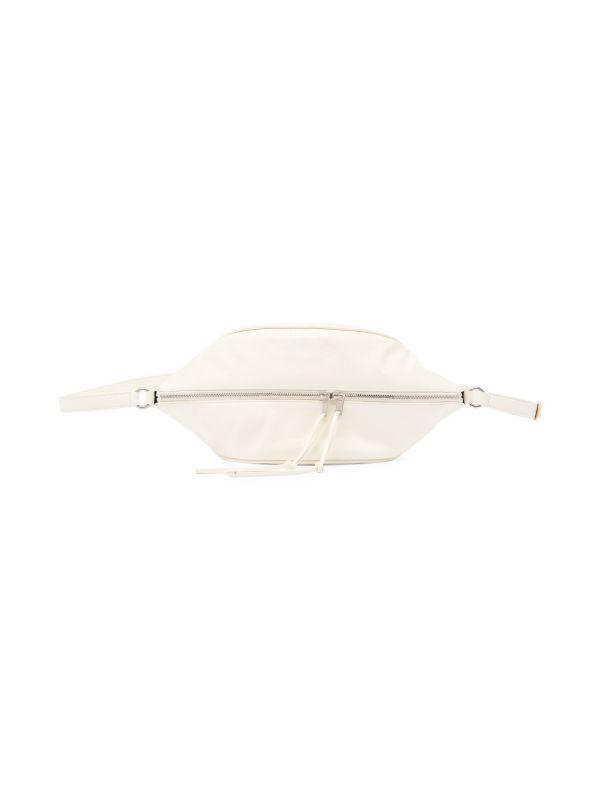 【送料&関税込】Jil Sander curve Media White Leather Crossbo Jil Sander Jil Sander 'Curve Media' White Leather Crossbody