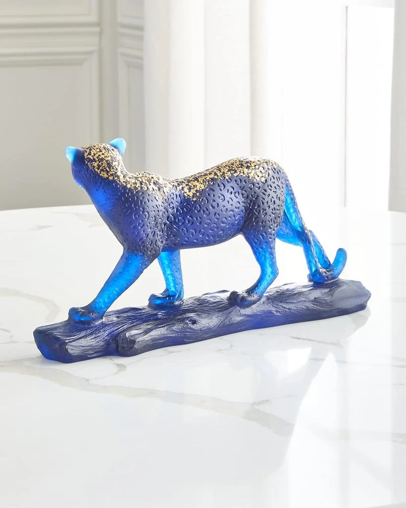 Daum Leopard Leaded Crystal Statue 2