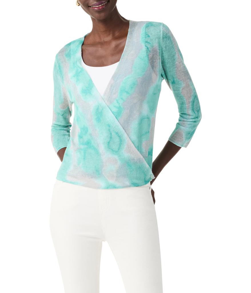 NIC+ZOE Watercolor Waves 4-Way Cardigan