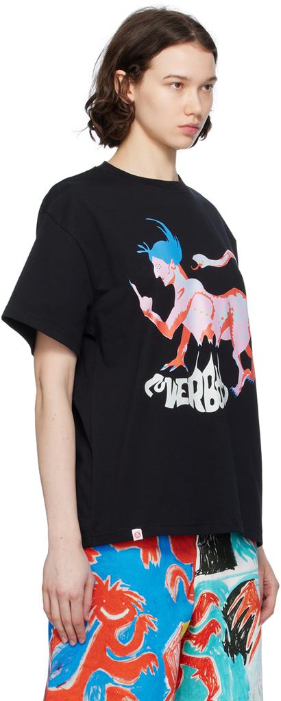 Charles Jeffrey LOVERBOY Black Graphic T-Shirt