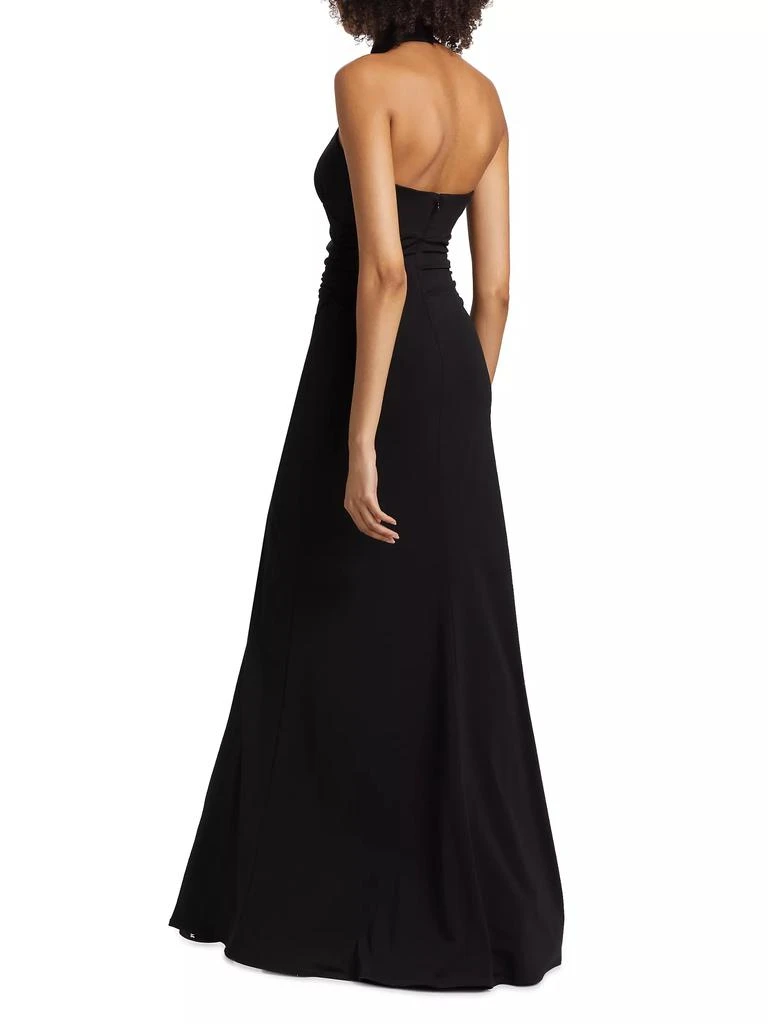 Cinq à Sept Raashi Crystal-Embellished Halter Gown 5