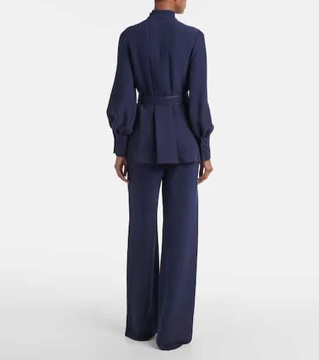 Valentino Cady Couture pleated belted blouse 3