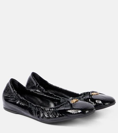 Valentino VLogo Signature patent leather ballet flats 1