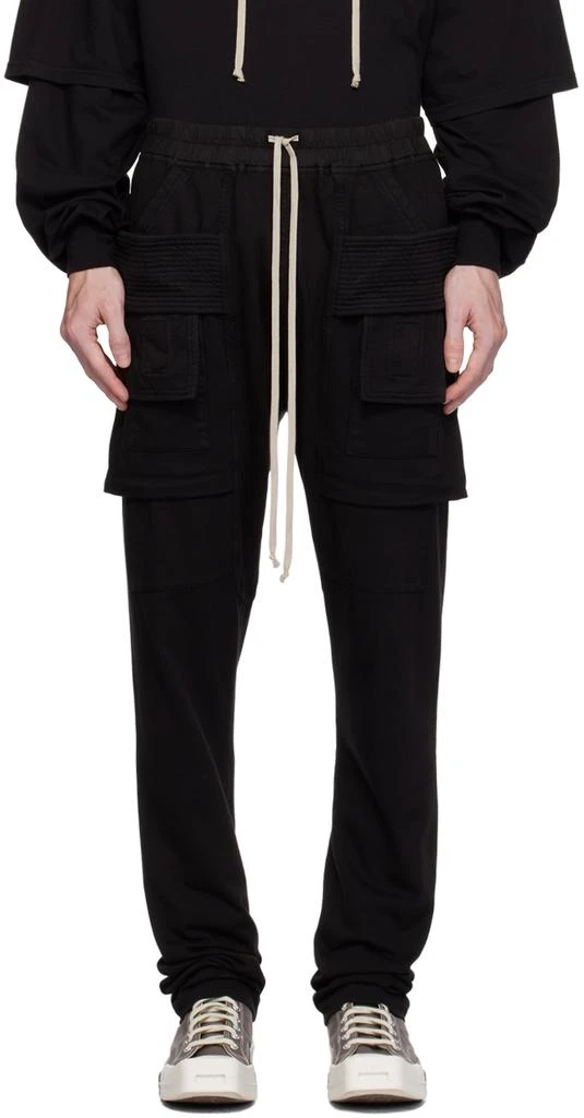 Rick Owens Black Creatch Cargo Pants 1