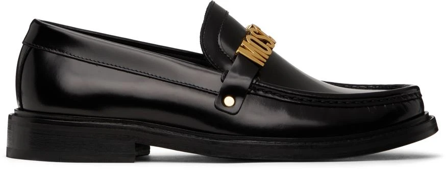 Moschino Black 'Moschino' College Loafers 1