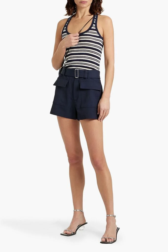 A.L.C. Iris striped ribbed cotton-blend tank 2