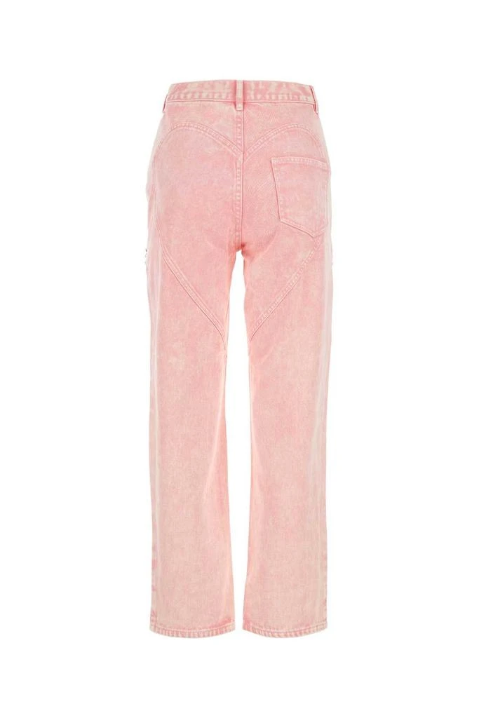 AREA Area Embellished High-Waist Straight-Leg Jeans 2