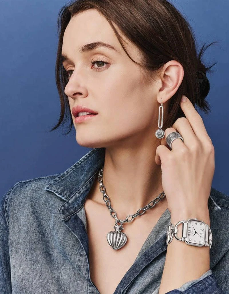 Brighton Amphora Statement Necklace In Silver 3