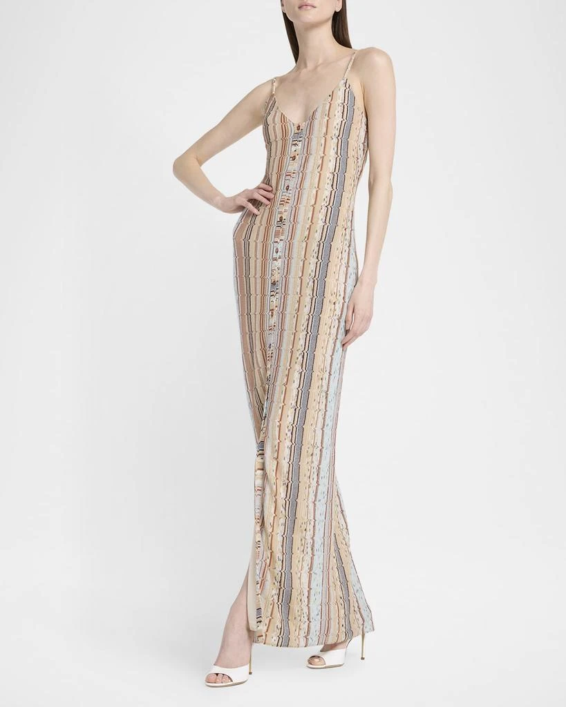 Missoni Striped Sleeveless Button-Front Maxi Dress 5