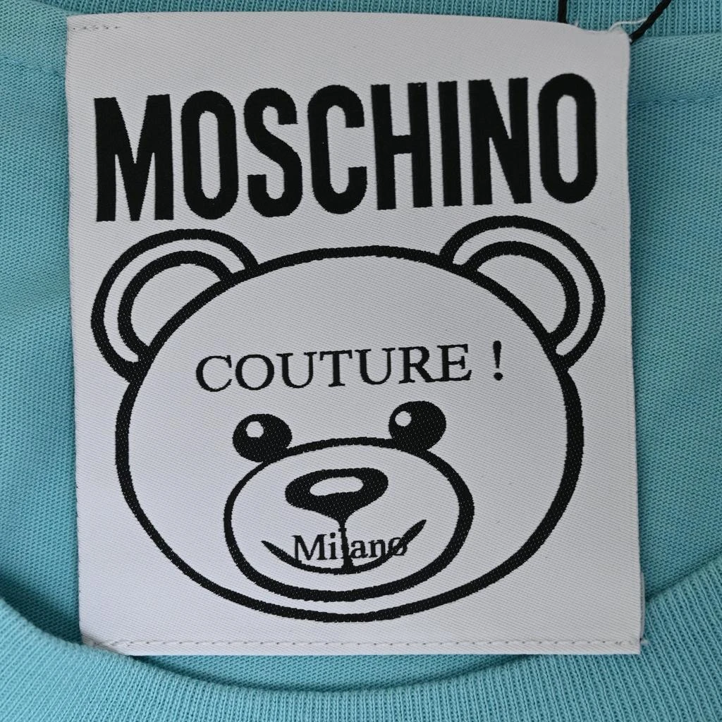 Moschino T-shirt Dress in Light Blue Cotton 4