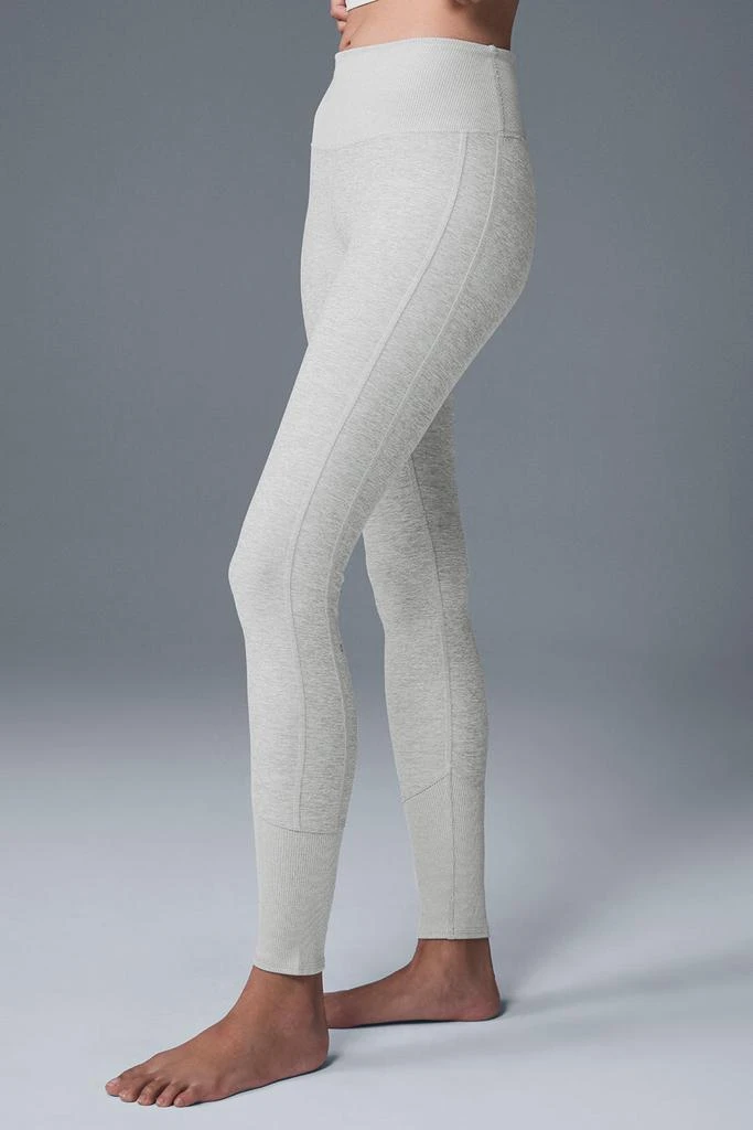 Alo High-Waist Alosoft Lounge Legging - Athletic Heather Grey 4