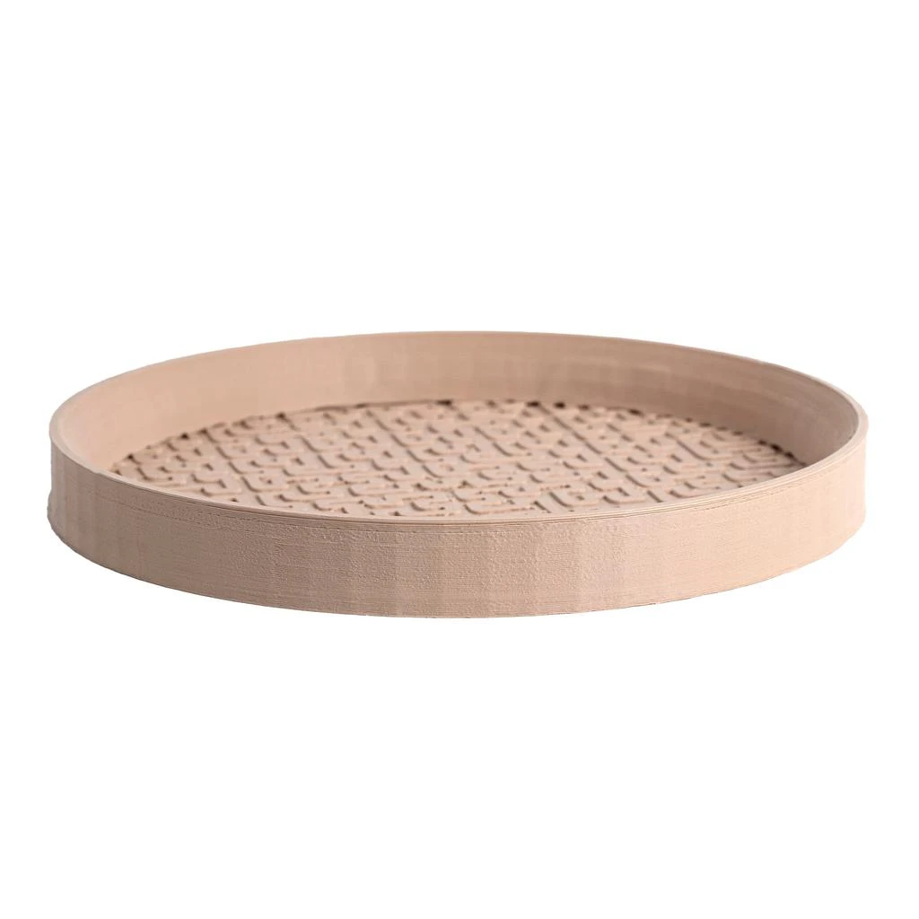 JONATHAN Y Drew 6.5" Modern Geometric Indoor Eco-Friendly 3D Printed Plant Saucer 6