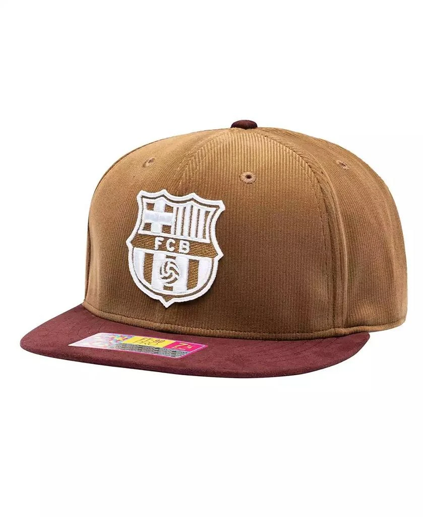 Fan Ink Men's Brown Barcelona Cognac Fitted Hat 1