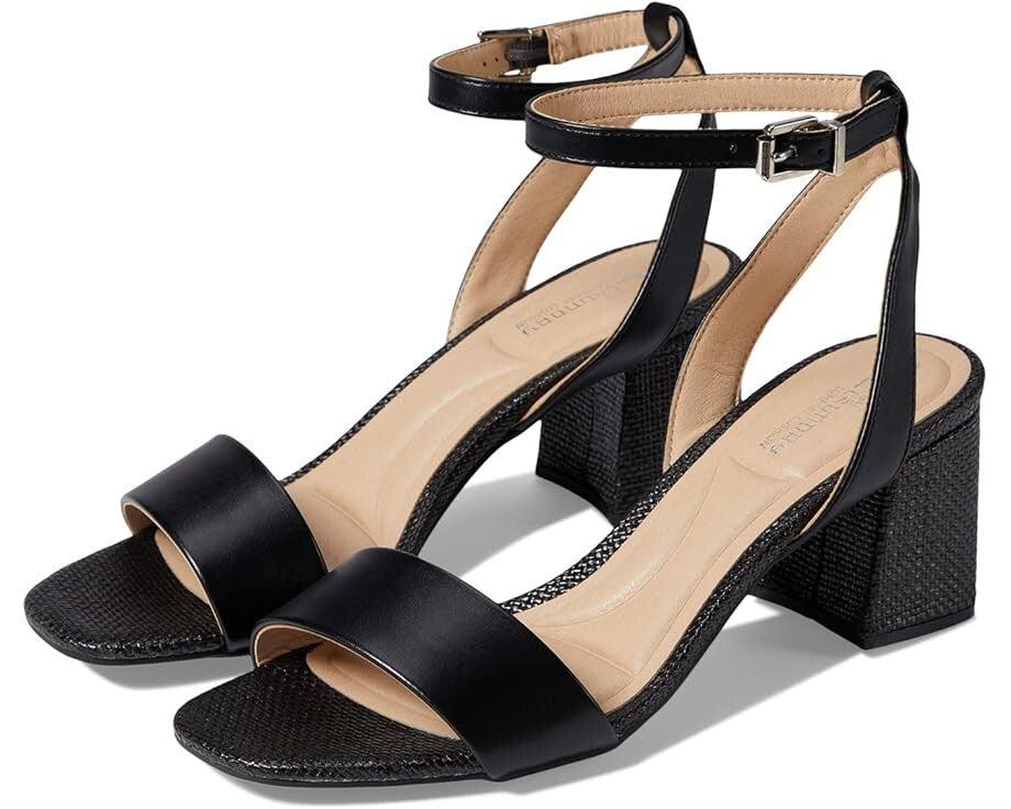 CL By Laundry CL By Laundry Beauties Sandals Women's 5.5 Black Ankle Strap Block Heel ZPO3180