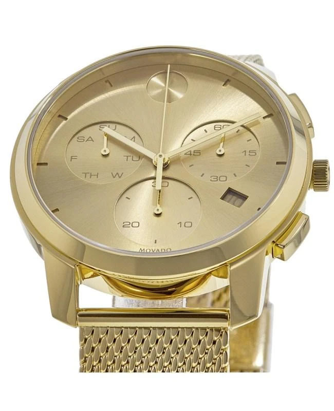 Movado Movado Bold Thin Chronograph Gold Dial Men's Watch 3600634 2