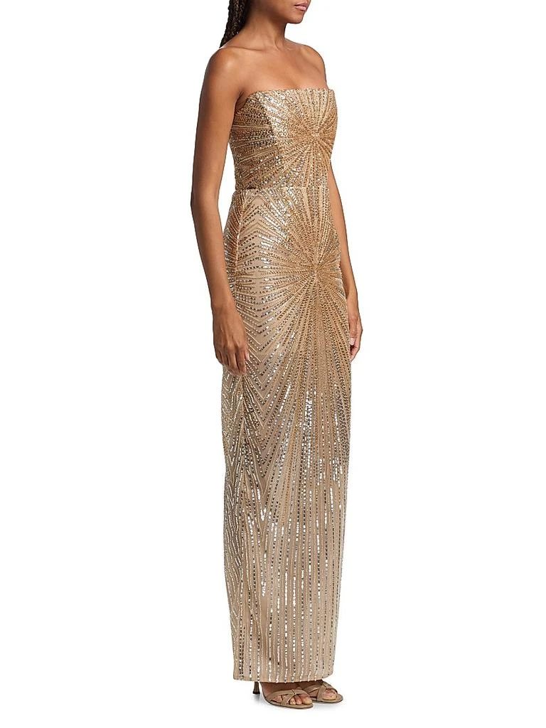 BRONX AND BANCO Dahlia Crystal-Embellished Strapless Maxi Dress 4