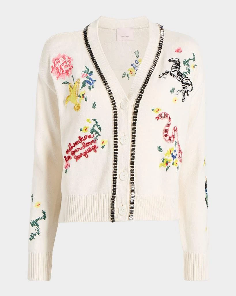Cinq a Sept Nyla Animal Cardigan 1