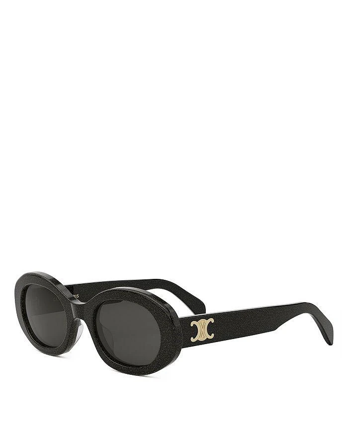 Celine Sunglasses Round Full Rim, Shiny Ivory with Silver  display picture 2