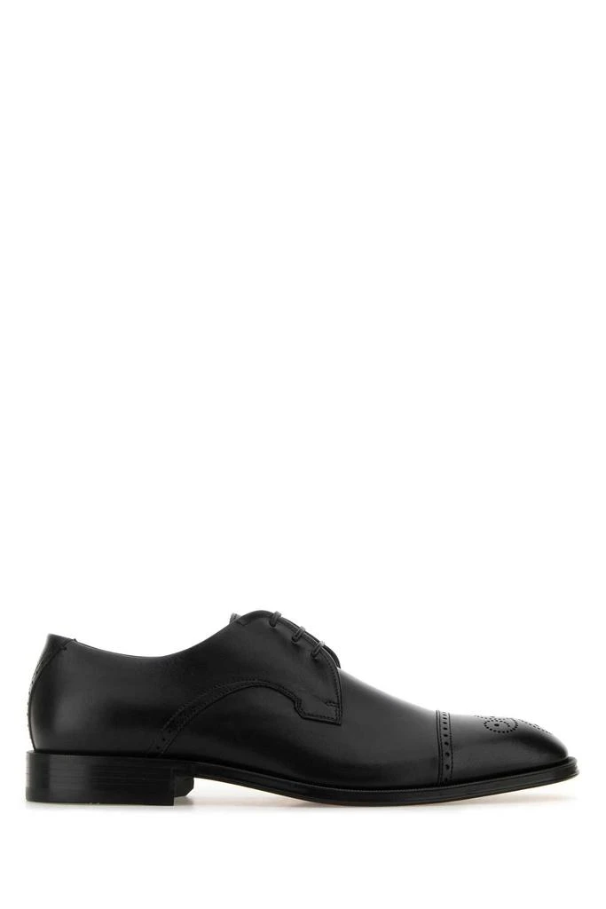 Shop Black Leather Derrek Lace-up Shoes on Sale at  display picture 2