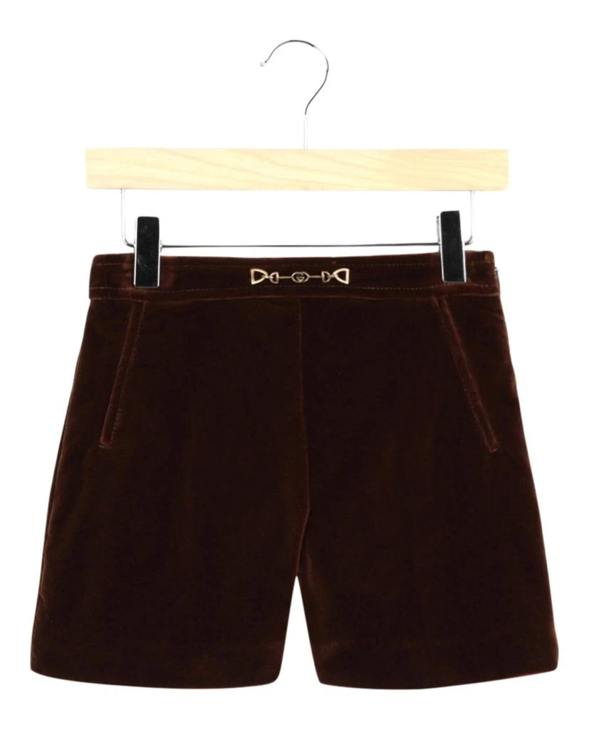 Gucci Horsebit Velvet Shorts