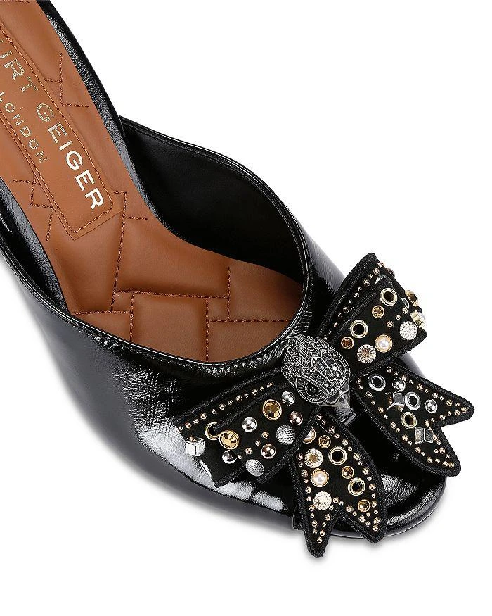 Kurt Geiger Women's Belgravia Embellished Bow Mules 4
