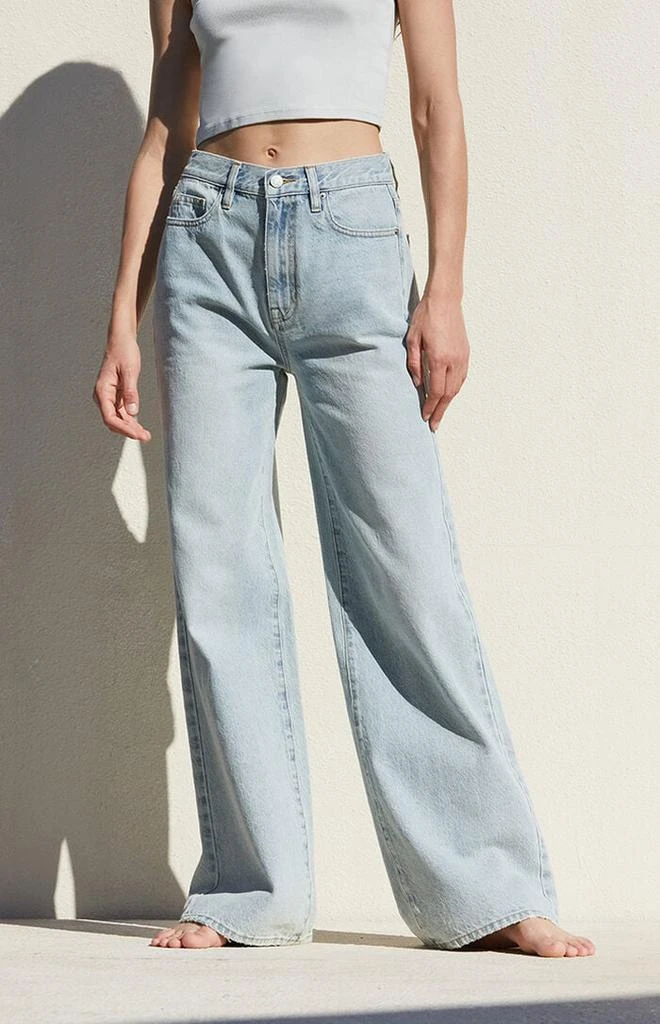PacSun Medium Indigo Mid Rise Baggy Jeans 1
