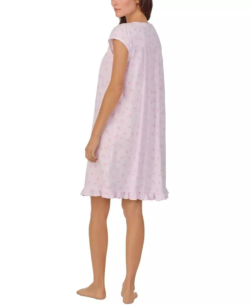 Eileen West Women's Cap-Sleeve Cotton Short Nightgown 2