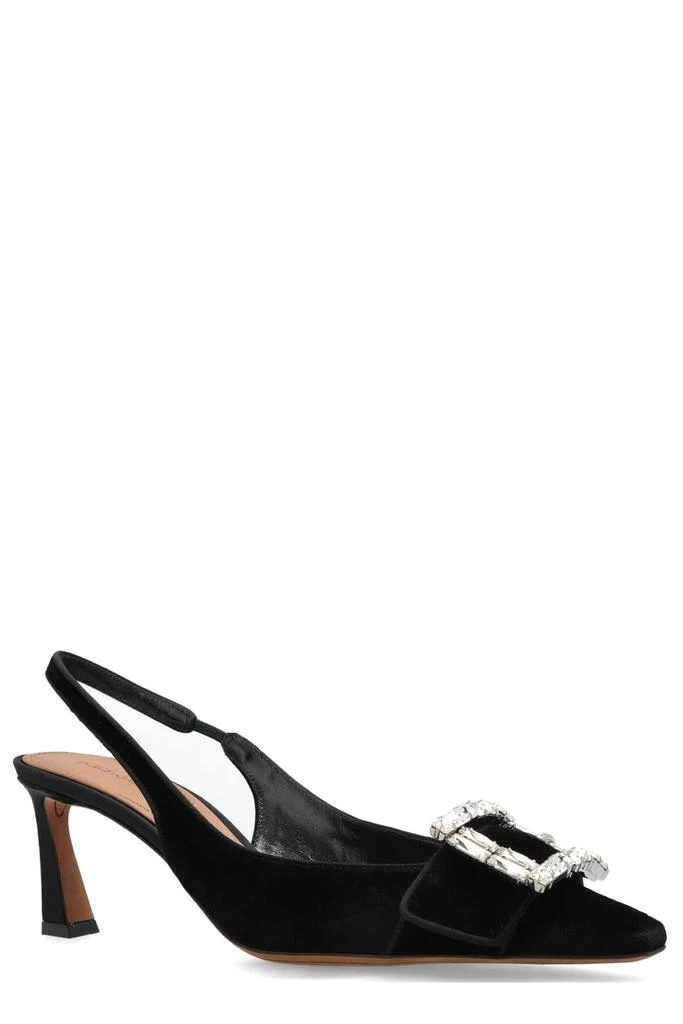 Dolce 
Gabbana Dolce 
Gabbana Buckle Embellished Velvet Slingbacks 2