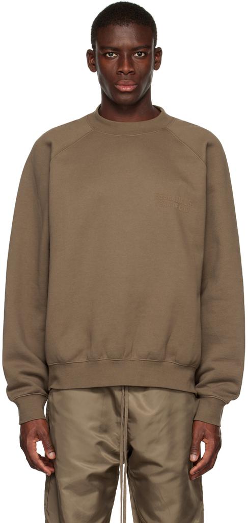 Essentials Brown Crewneck Sweatshirt