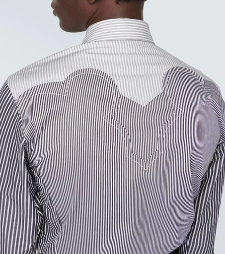 MAISON MARGIELA Striped cotton-blend shirt 7